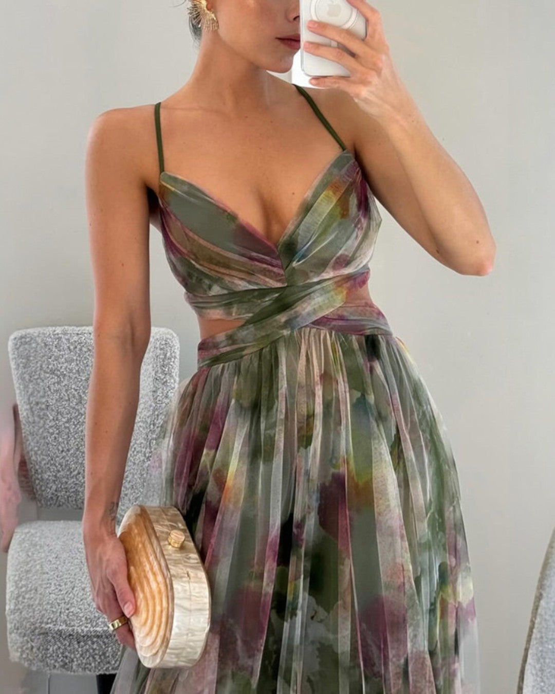 Giselle | Enchanting maxi dress with floral print