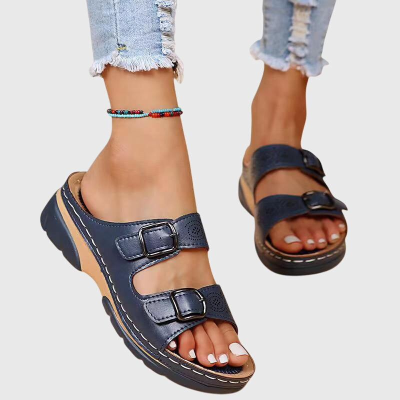 Diora™ | Women Orthopedic Leather Sandals