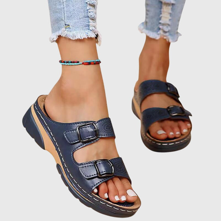 Diora™ | Women Orthopedic Leather Sandals