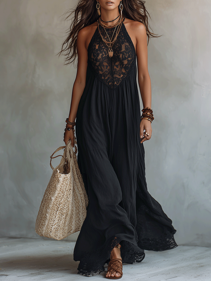 Elara | Bohemian Evening Maxi Dress