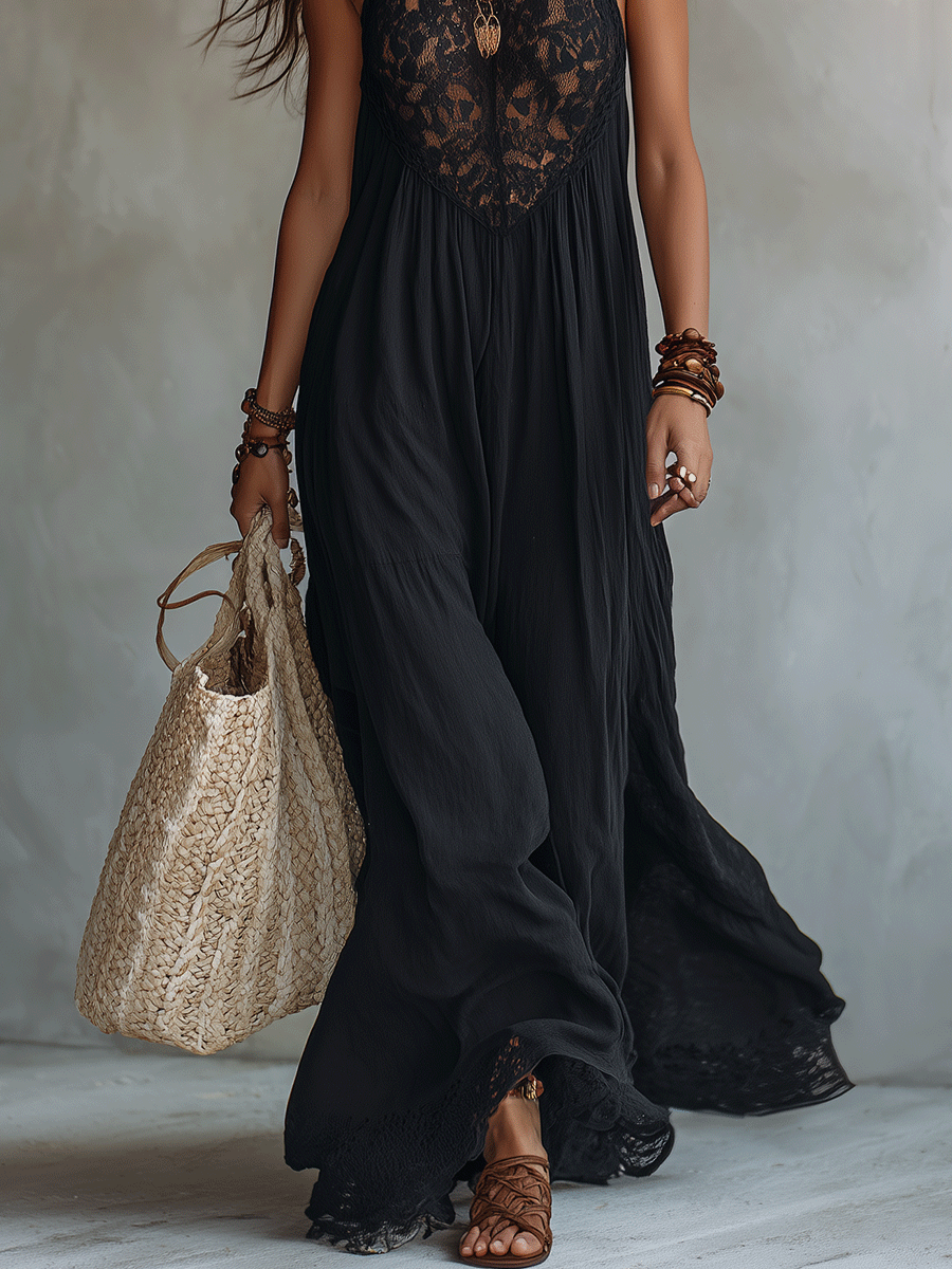Elara | Bohemian Evening Maxi Dress