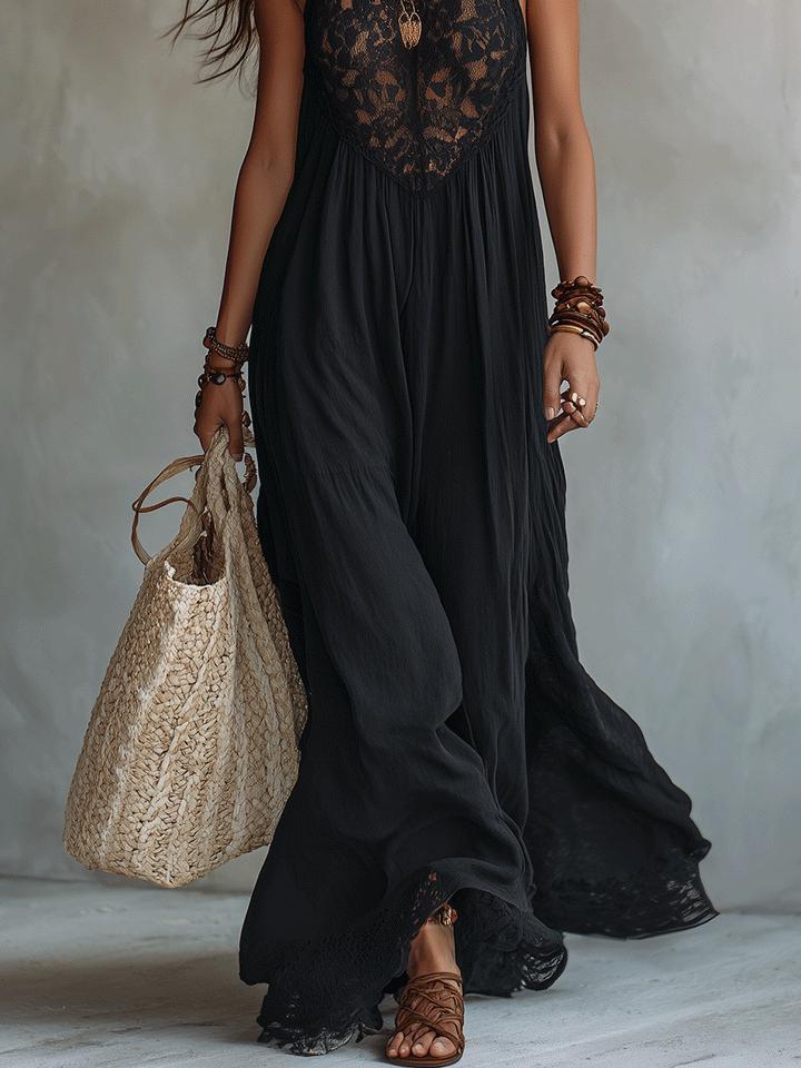 Elara | Bohemian Evening Maxi Dress