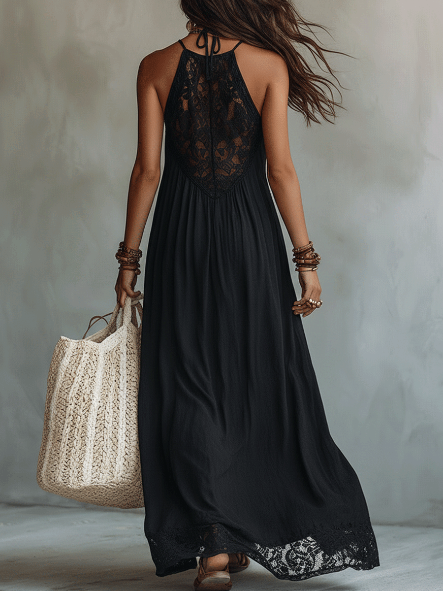 Elara | Bohemian Evening Maxi Dress