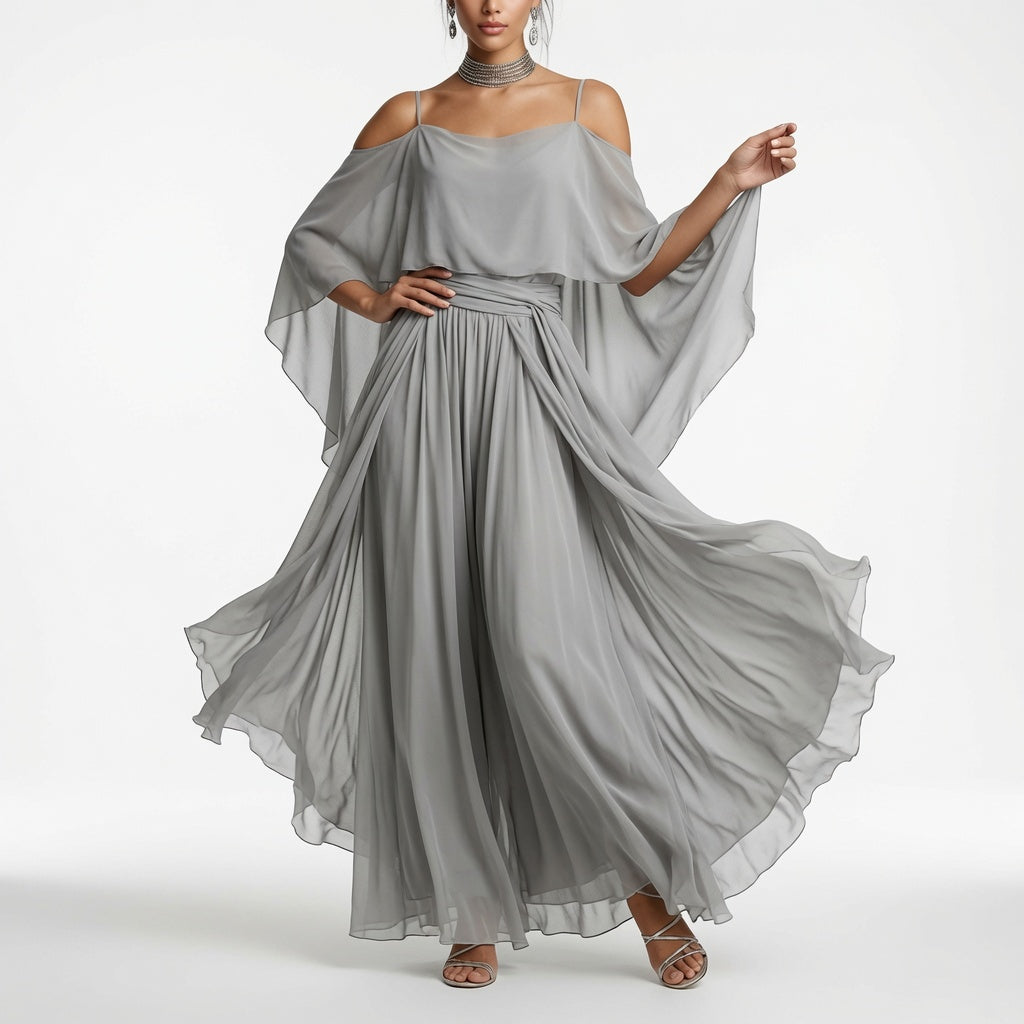 Isabela | Grey Fluid Set