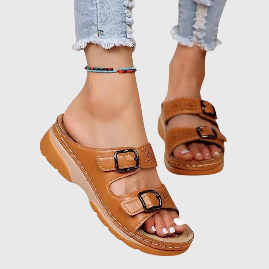 Diora™ | Women Orthopedic Leather Sandals
