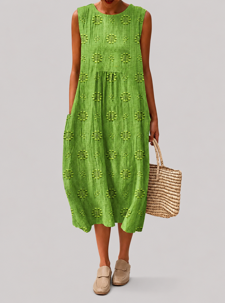 Rose | Embroidered Midi Dress
