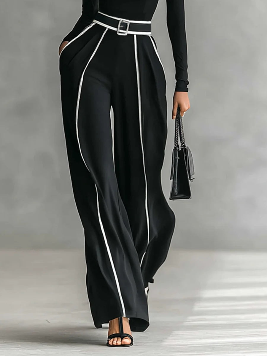 Vera™ | Elegant 2-Piece Set with Contrast Detailing