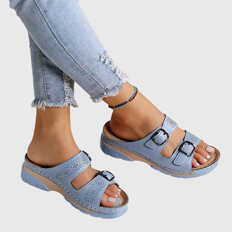 Diora™ | Women Orthopedic Leather Sandals