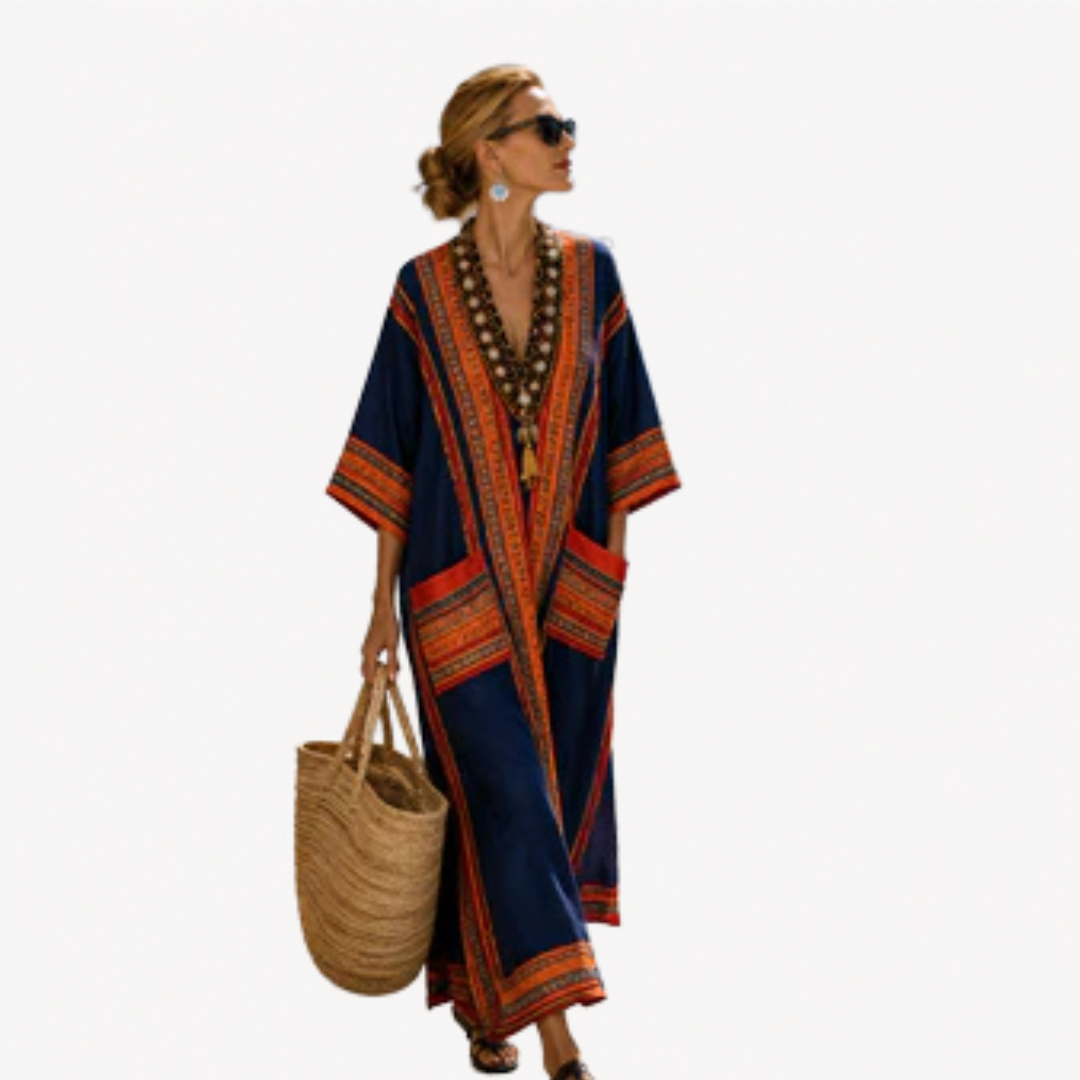 Long Kaftan™ | Tranquil Bohemian Maxi Dress