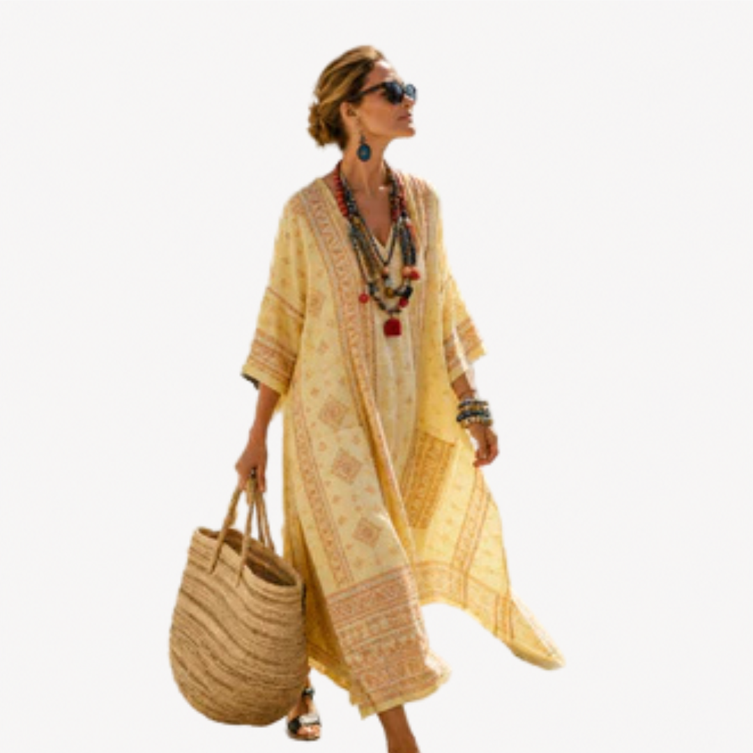 Long Kaftan™ | Celestial Bohemian Maxi Dress