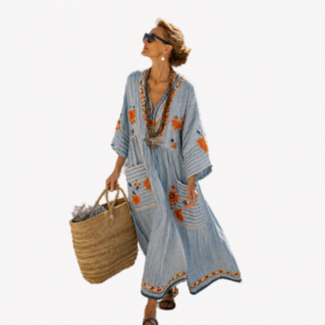Long Kaftan™ | Serene Bohemian Maxi Dress