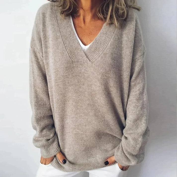 Sofia | Cashmere V-Neck Women's Jumper