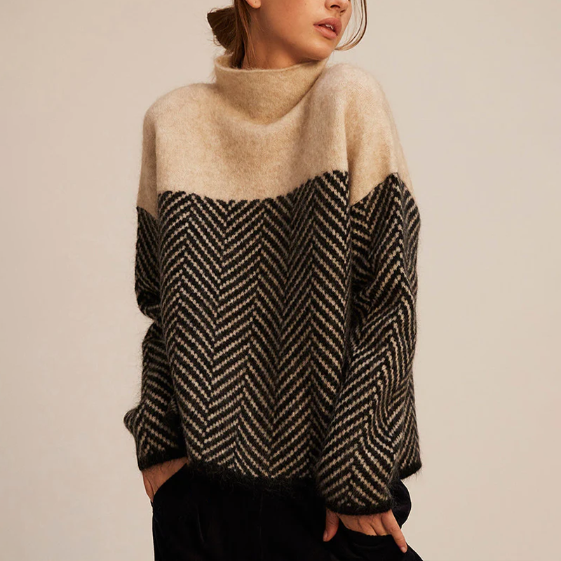 Isabelle | Trendy Jumper with High Neck