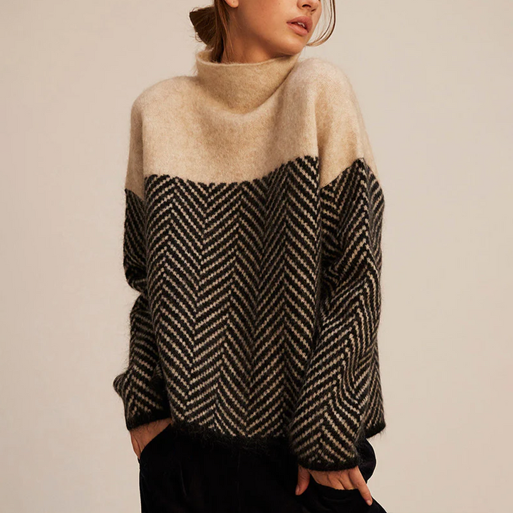 Isabelle | Trendy Jumper with High Neck