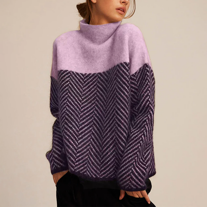 Isabelle | Trendy Jumper with High Neck