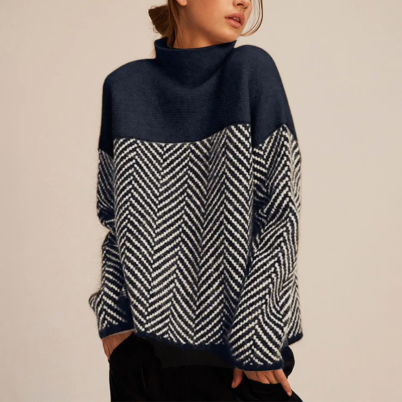 Isabelle | Trendy Jumper with High Neck