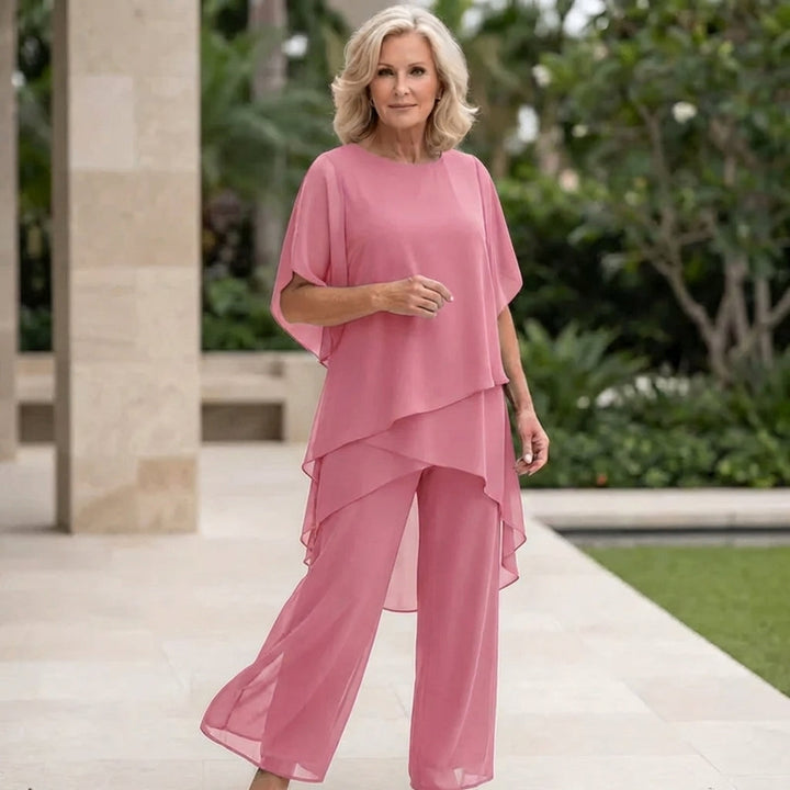 Celeste | Draped Palazzo Suit Set