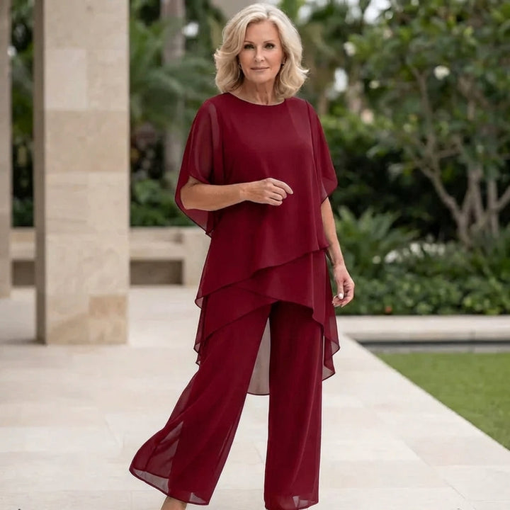 Celeste | Draped Palazzo Suit Set