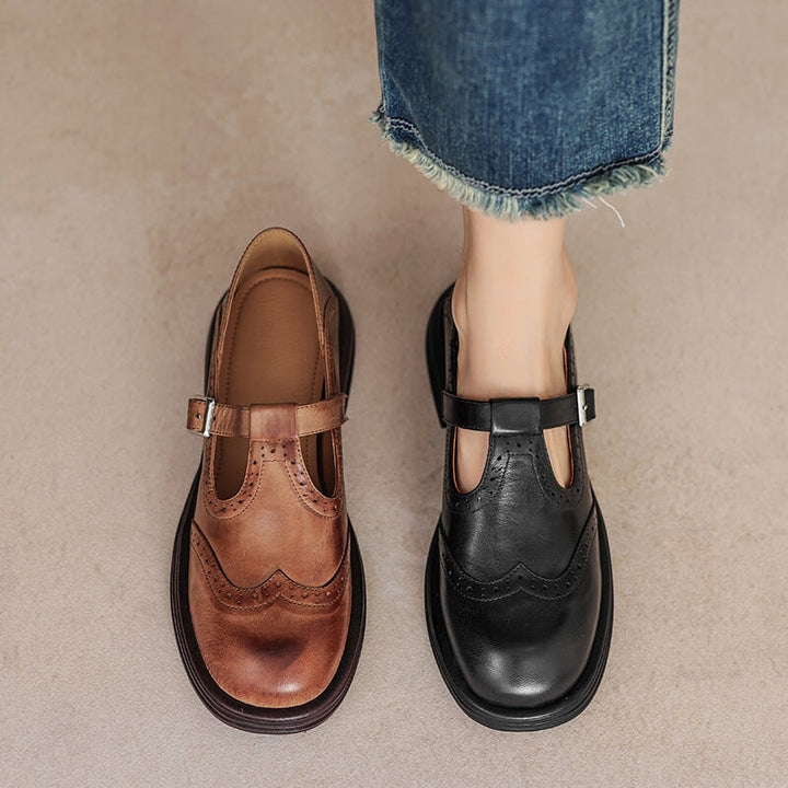 Elvara | Elegant Leather Mary Jane