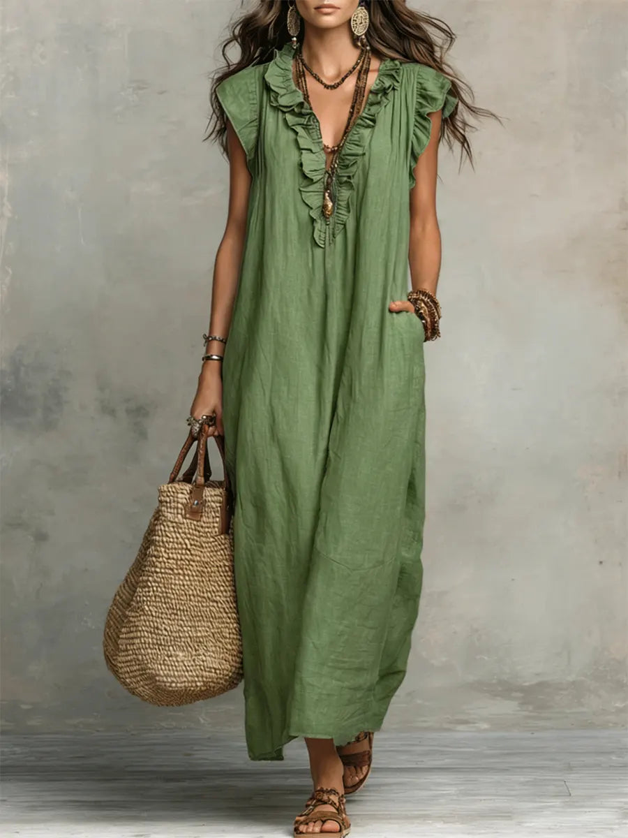 Evelyn | Elegant Bohemian Maxi Dress