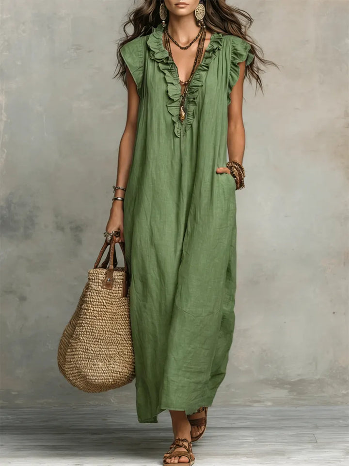 Evelyn | Elegant Bohemian Maxi Dress