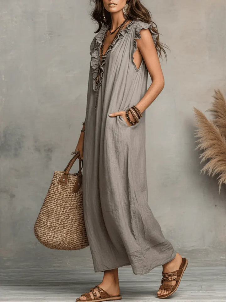 Evelyn | Elegant Bohemian Maxi Dress