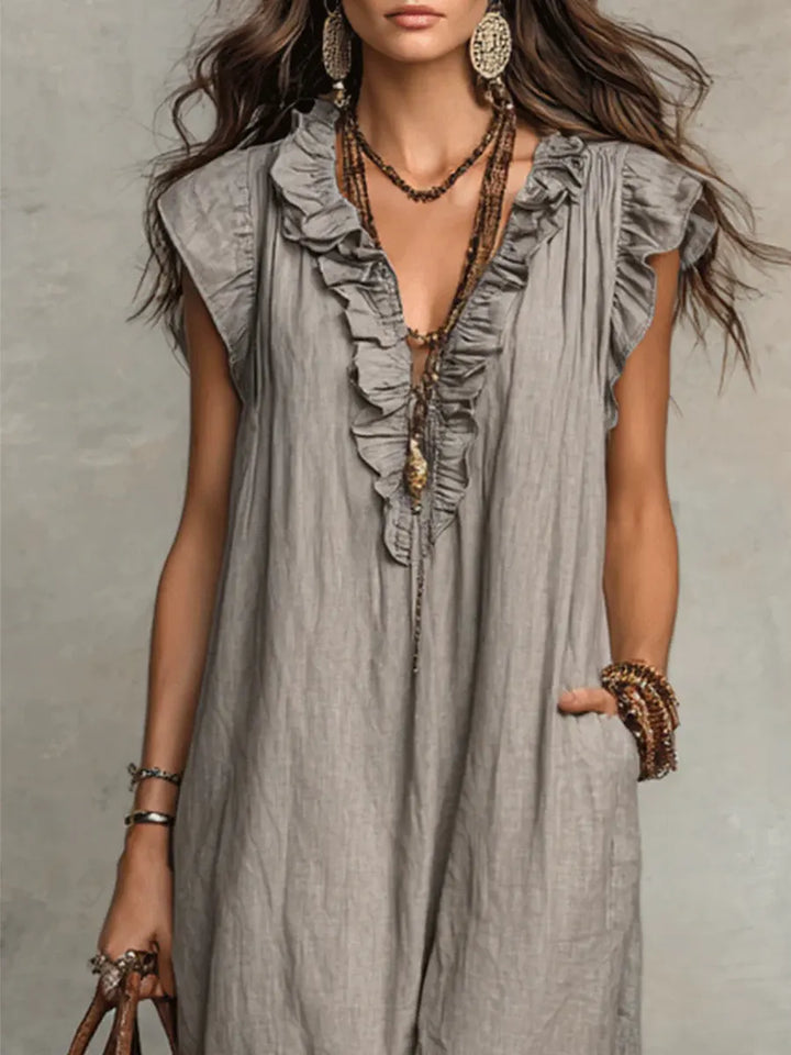 Evelyn | Elegant Bohemian Maxi Dress