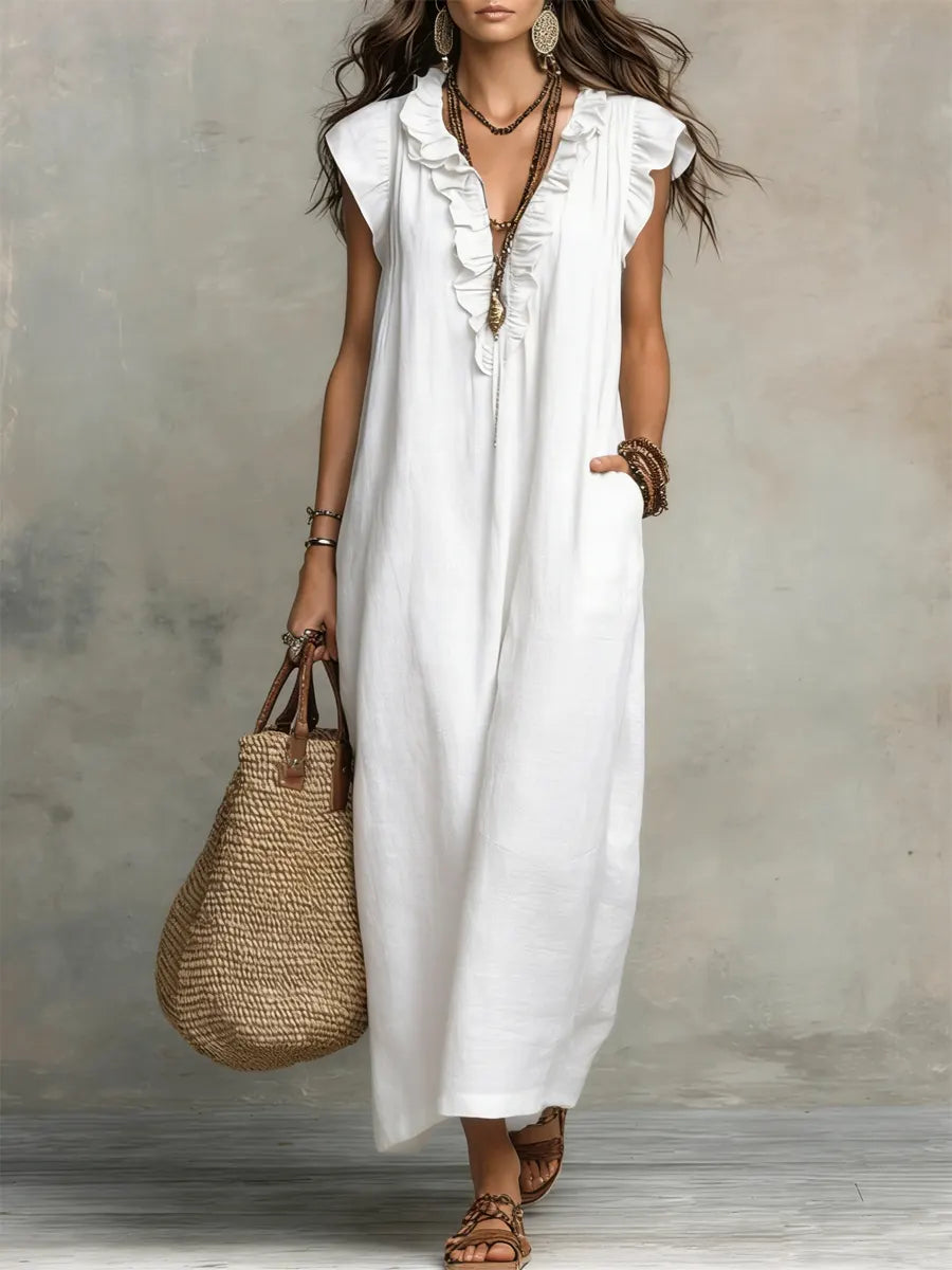 Evelyn | Elegant Bohemian Maxi Dress