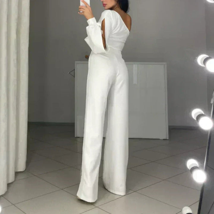 Ally™ One-Shoulder Flared Short Romper | Stylish Summer Romper