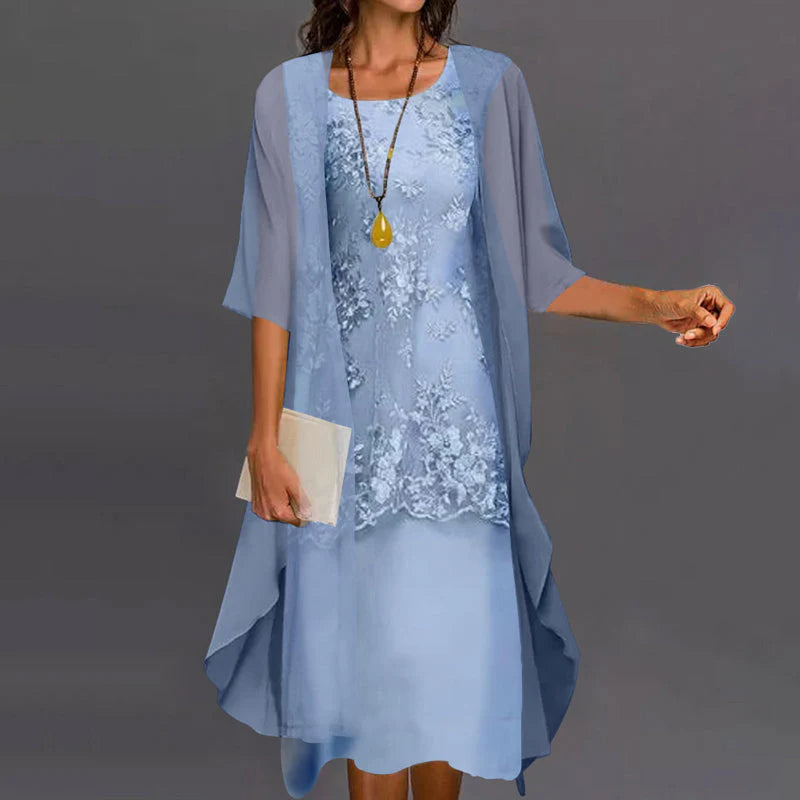 Lumi™ | Chiffon Two-Piece Dress Contribution to shipping costs